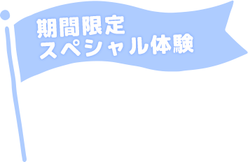 期間限定スペシャル体験